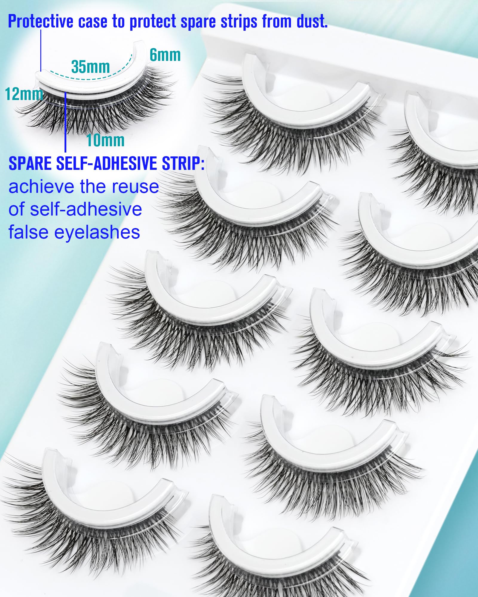 Obeyalash wispy lashes with a soft texture for a defined cat-eye