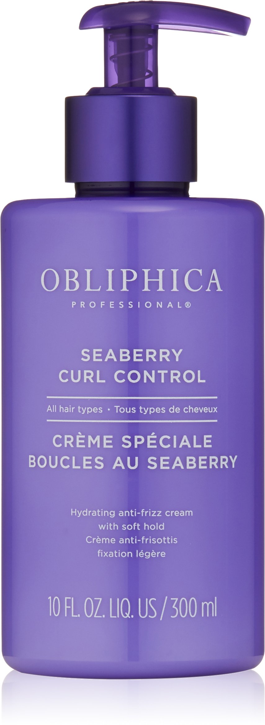 Obliphica Seaberry Curl Control Cream bottle for frizz-free curls