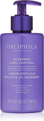 Obliphica Seaberry Curl Control Cream bottle for frizz-free curls