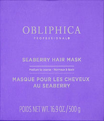 Seaberry Mask jar close-up highlights creamy, intensive conditioning texture.
