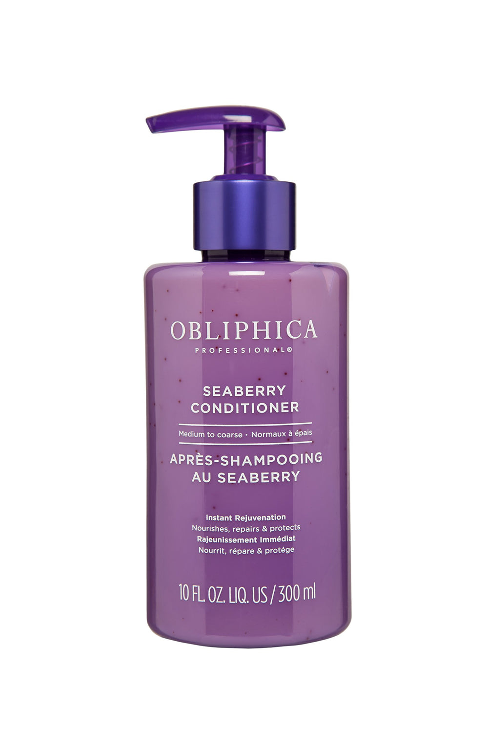 Obliphica Seaberry Conditioner for wavy hair provides frizz control and manageability.