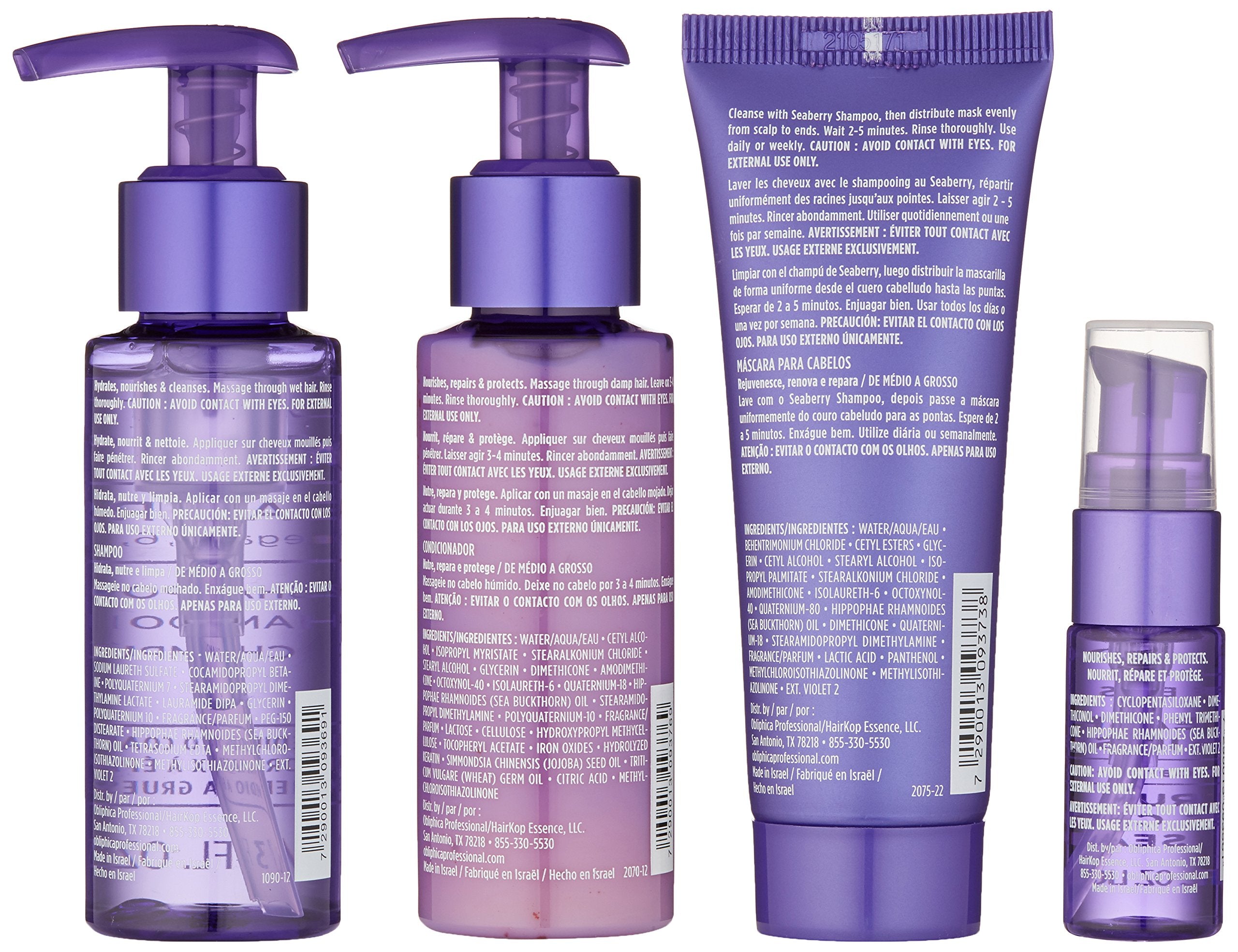 Close-up of Seaberry travel kit cream highlighting hydration benefits