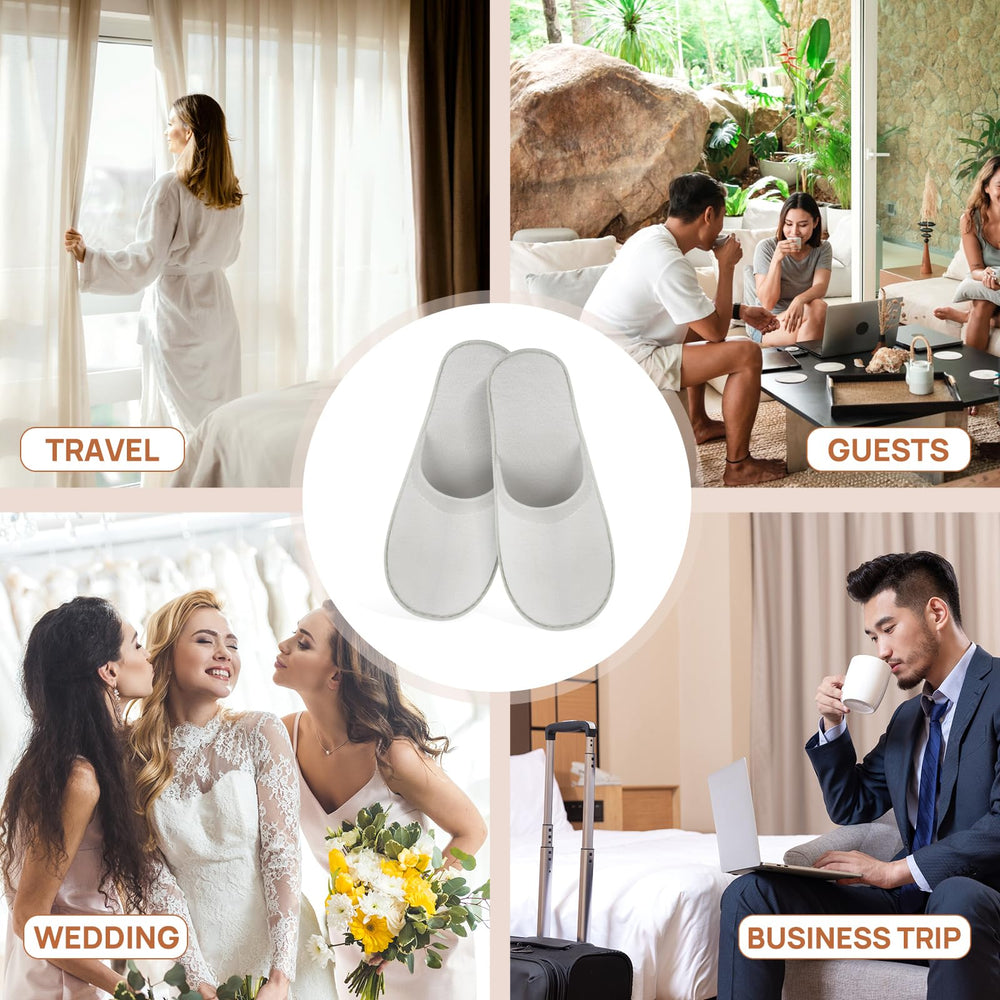 OBMMIRAO slippers suitable for travel, hotel, spa, or home use.