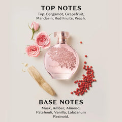 O Boticário Floratta Rose cap detail highlights premium craftsmanship.
