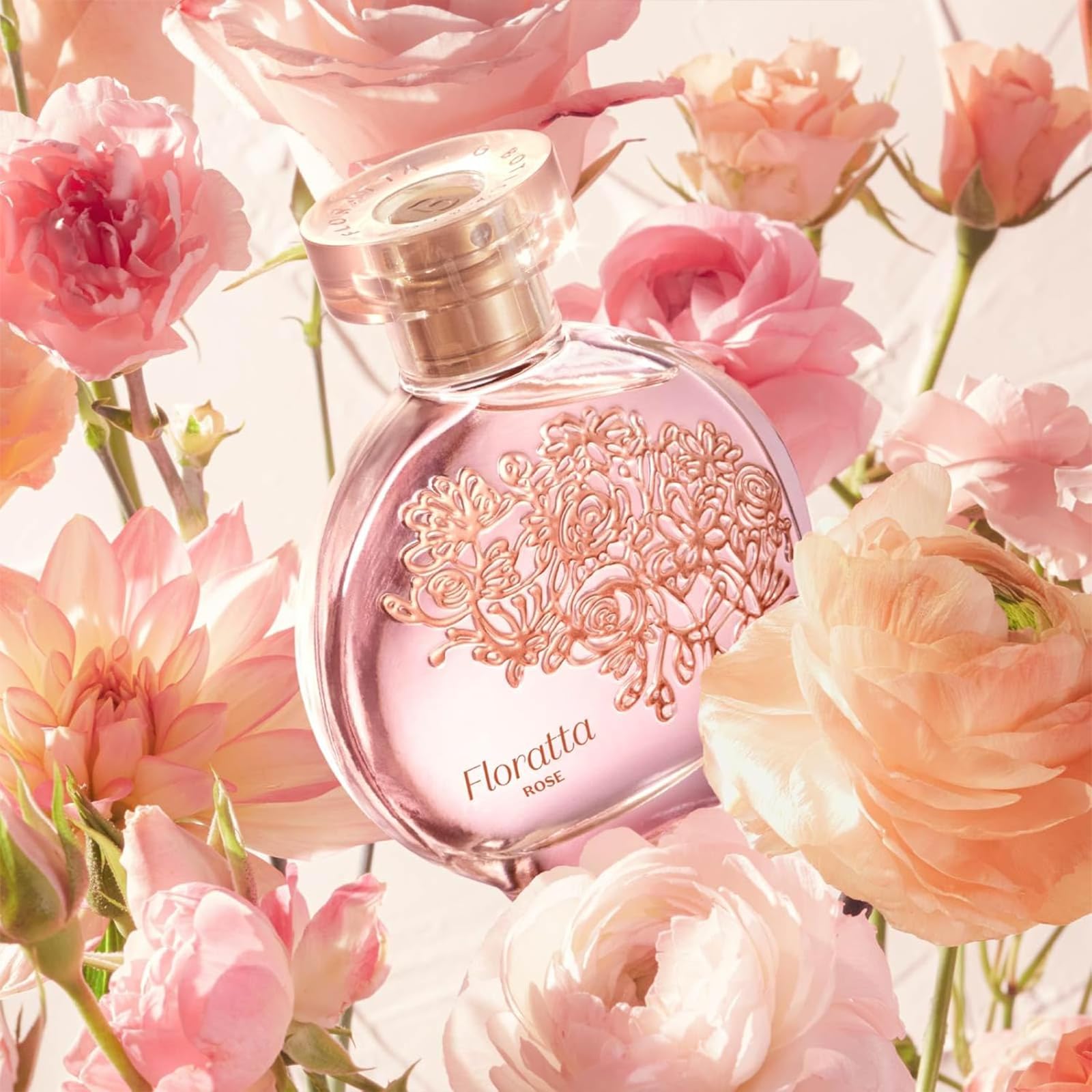 O Boticário Floratta Rose on wrist pulse shows lasting scent trail.