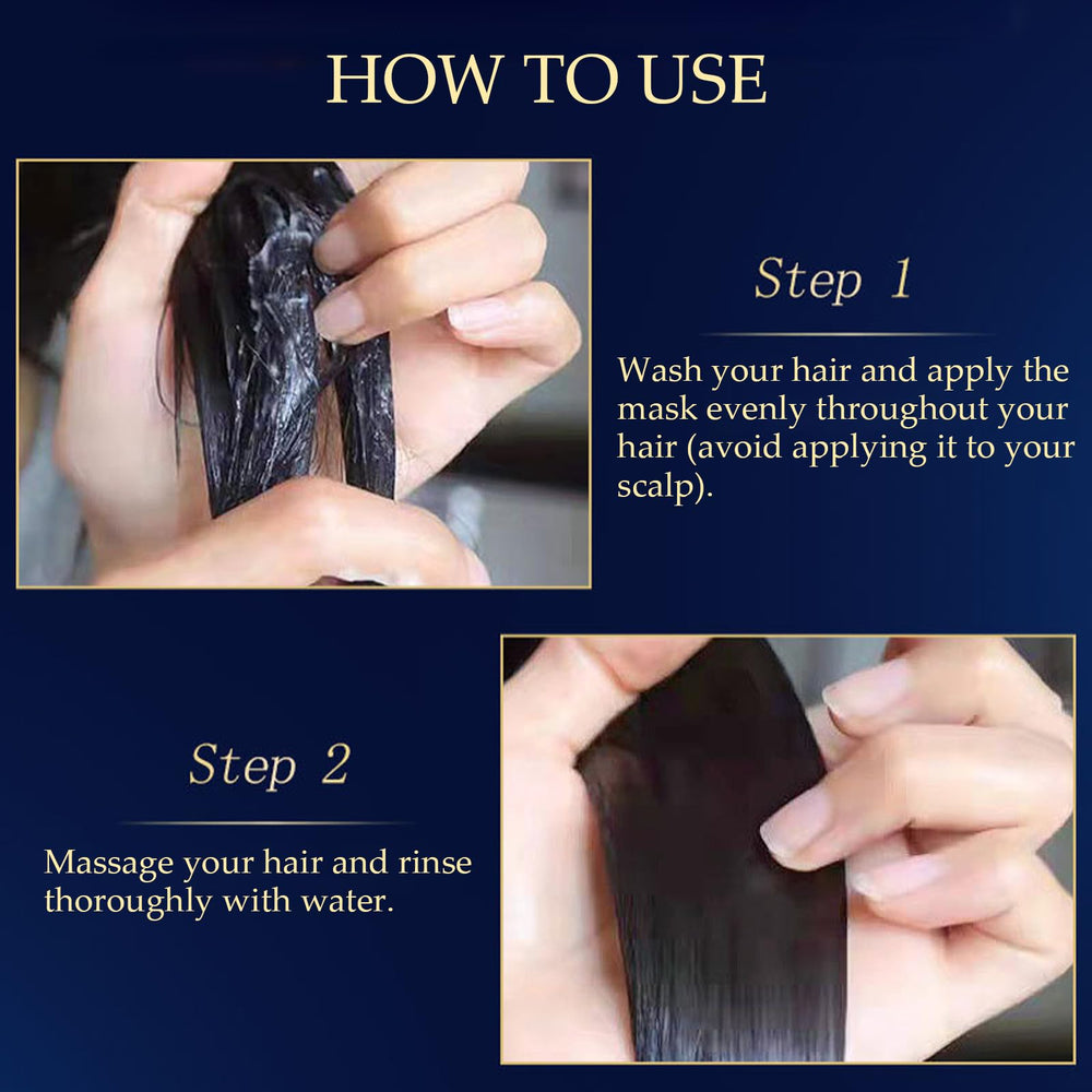 OBRADOYA Caviar Hair Mask usage steps for best results