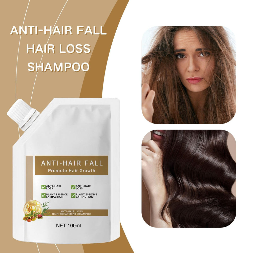 OBRVE anti-hair fall shampoo label closeup highlights gentle ingredients.