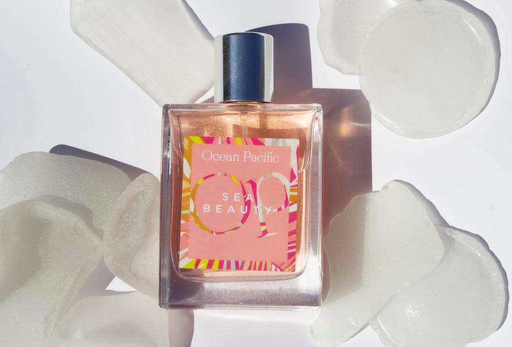 Outer packaging box of Ocean Pacific Sea Beauty for Her Eau de Parfum in sunshine