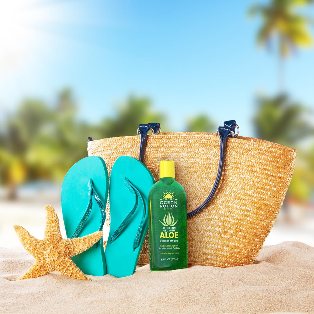 Ocean Potion Aloe Gel texture note: non-sticky and non-staining.