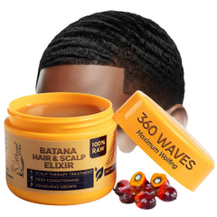 Ocean View Deep Waves Pomade bottle shows hydrating formula for defined waves