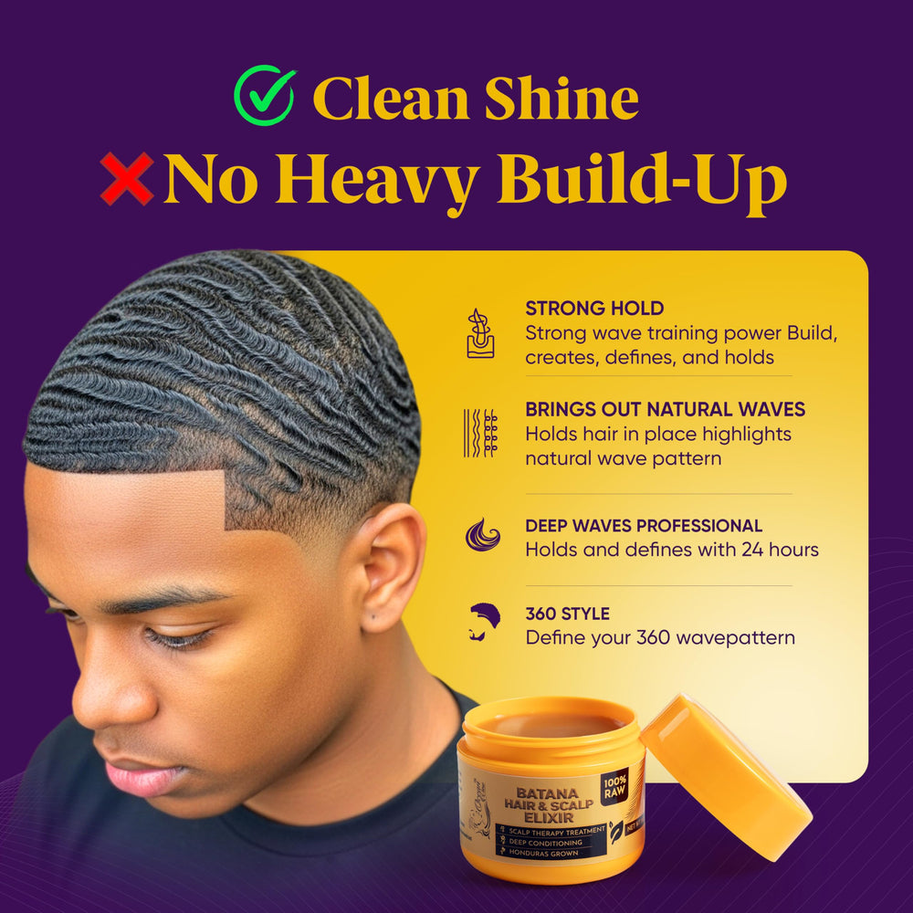 Ocean View Deep Waves Pomade jar close-up highlights strong hold