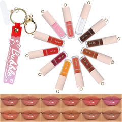 O'CHAIN 12-colors lip oil set shown for versatile color and hydration.