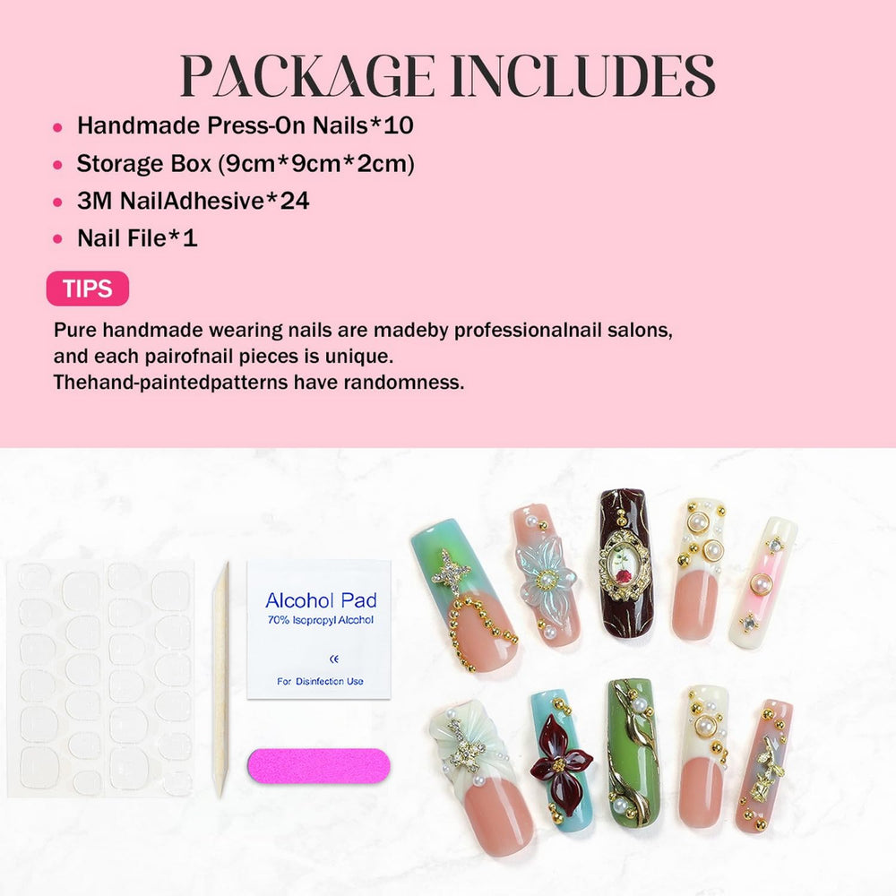 OCOUYVD luxury acrylic nails provide durable, lightweight wear with comfortable feel.
