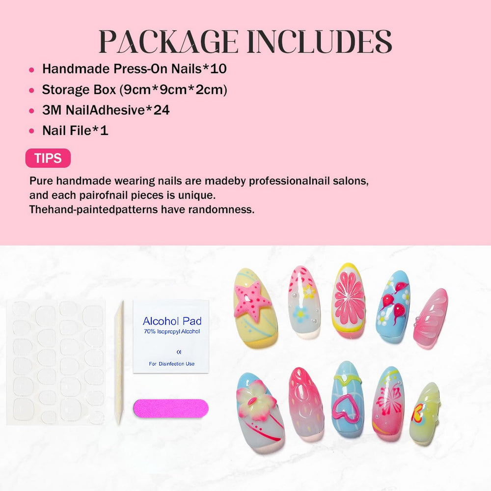 OCOUYVD full-cover nails with gradient for chic look