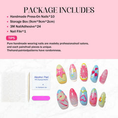 OCOUYVD full-cover nails with gradient for chic look
