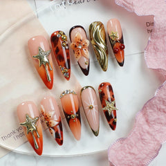OCOUYVD thickened acrylic nails with multi-layer gel for durability