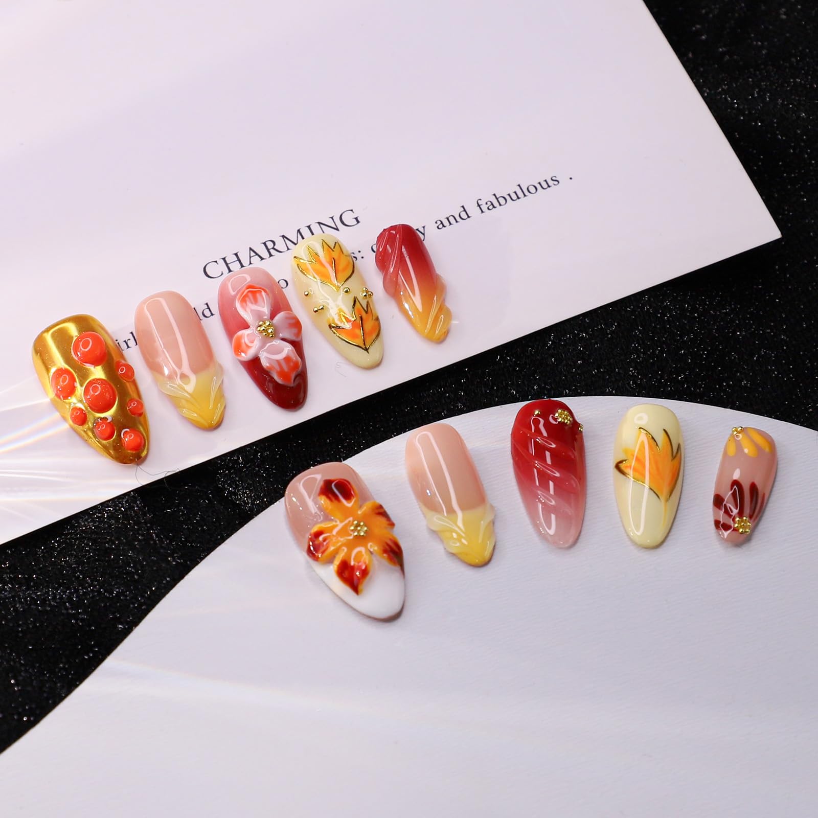 OCOUYVD thickened-acrylic-nails-durable offer sturdy wear with lightweight comfort