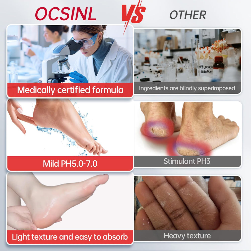 Night-time application with heel covers for enhanced repair.