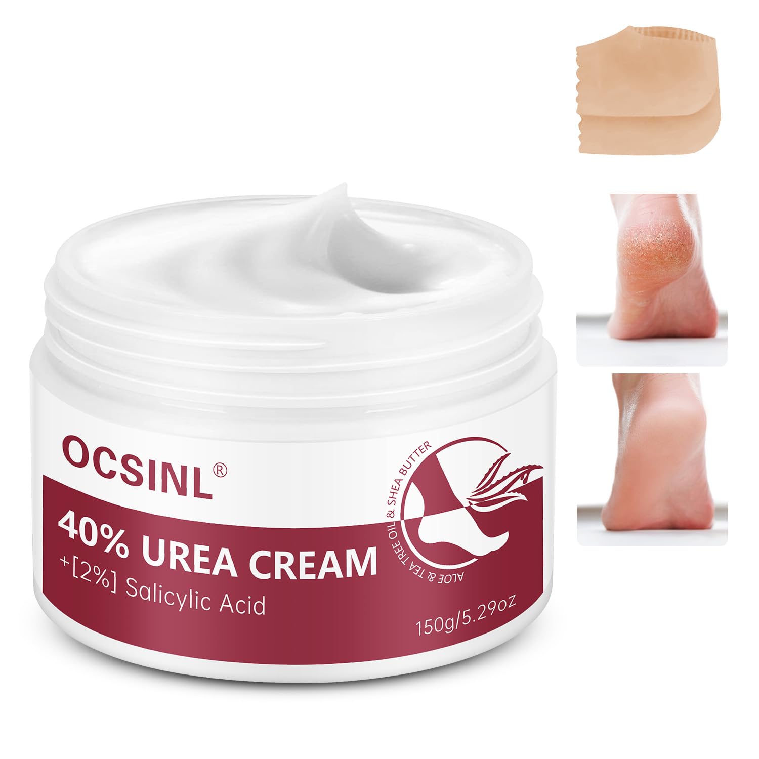 OCSINL Urea Cream 40% bottle for deep repair and hydration.