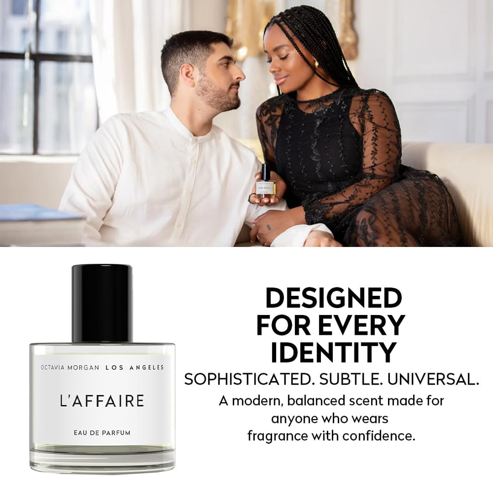 OCTAVIA MORGAN L'AFFAIRE sleek packaging supports gifting and safe transit.