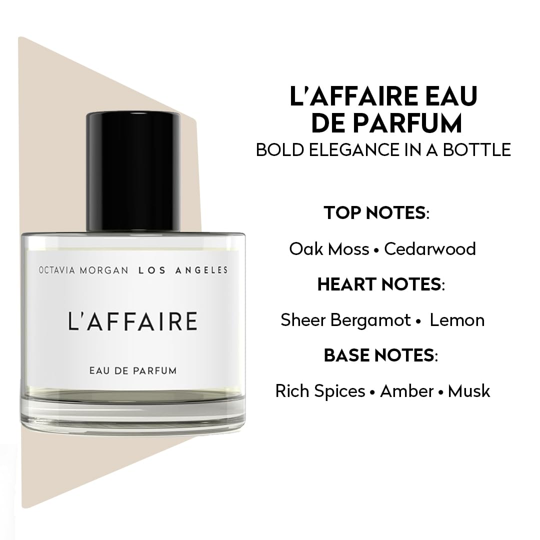 OCTAVIA MORGAN L'AFFAIRE saffron warmth adds depth to scent.