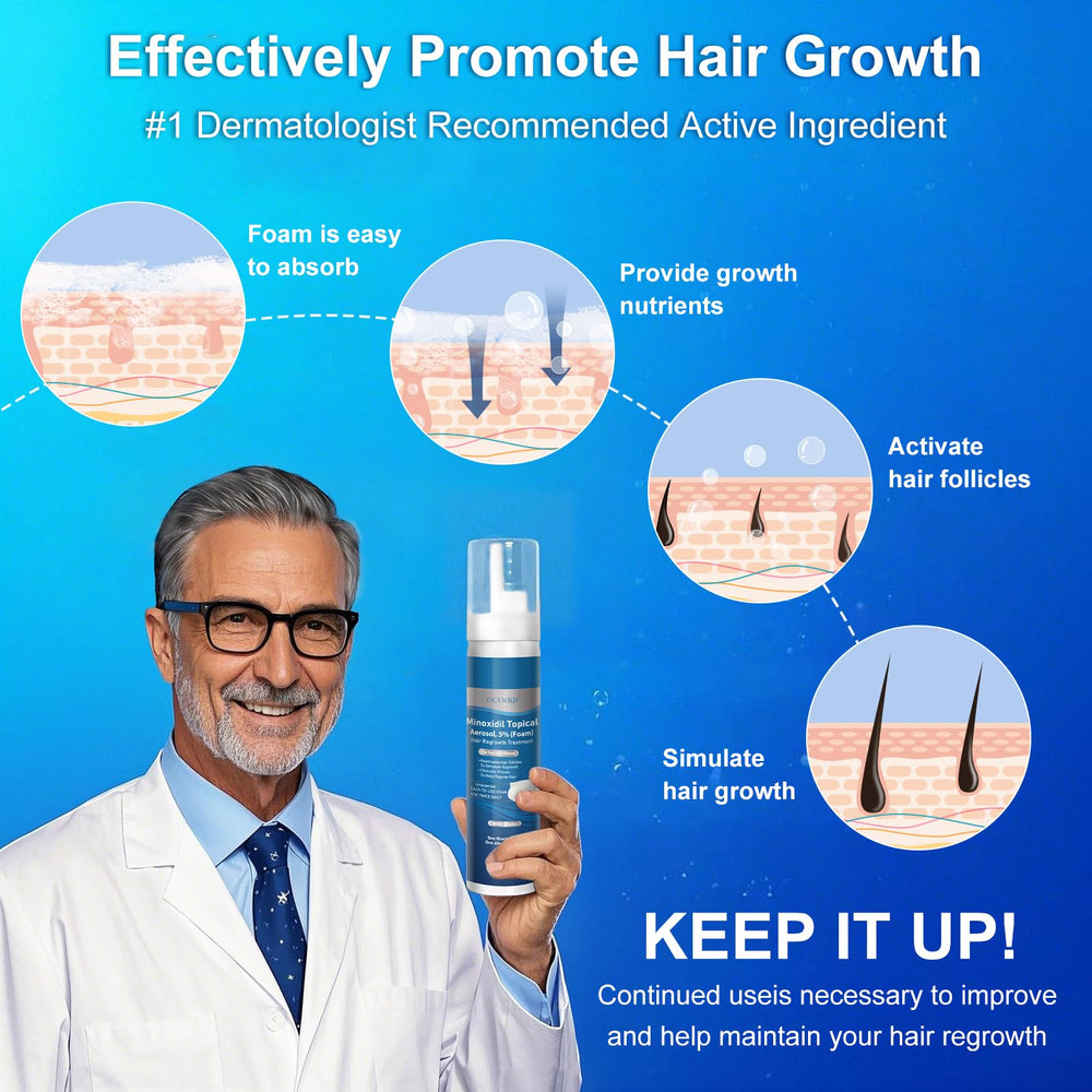 OCVWJKD foam used for beard growth application shows versatility