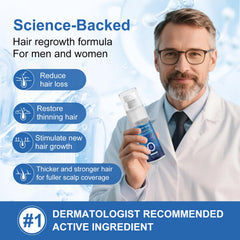 OCVWJKD Minoxidil spray used on beard area for potential fullness.