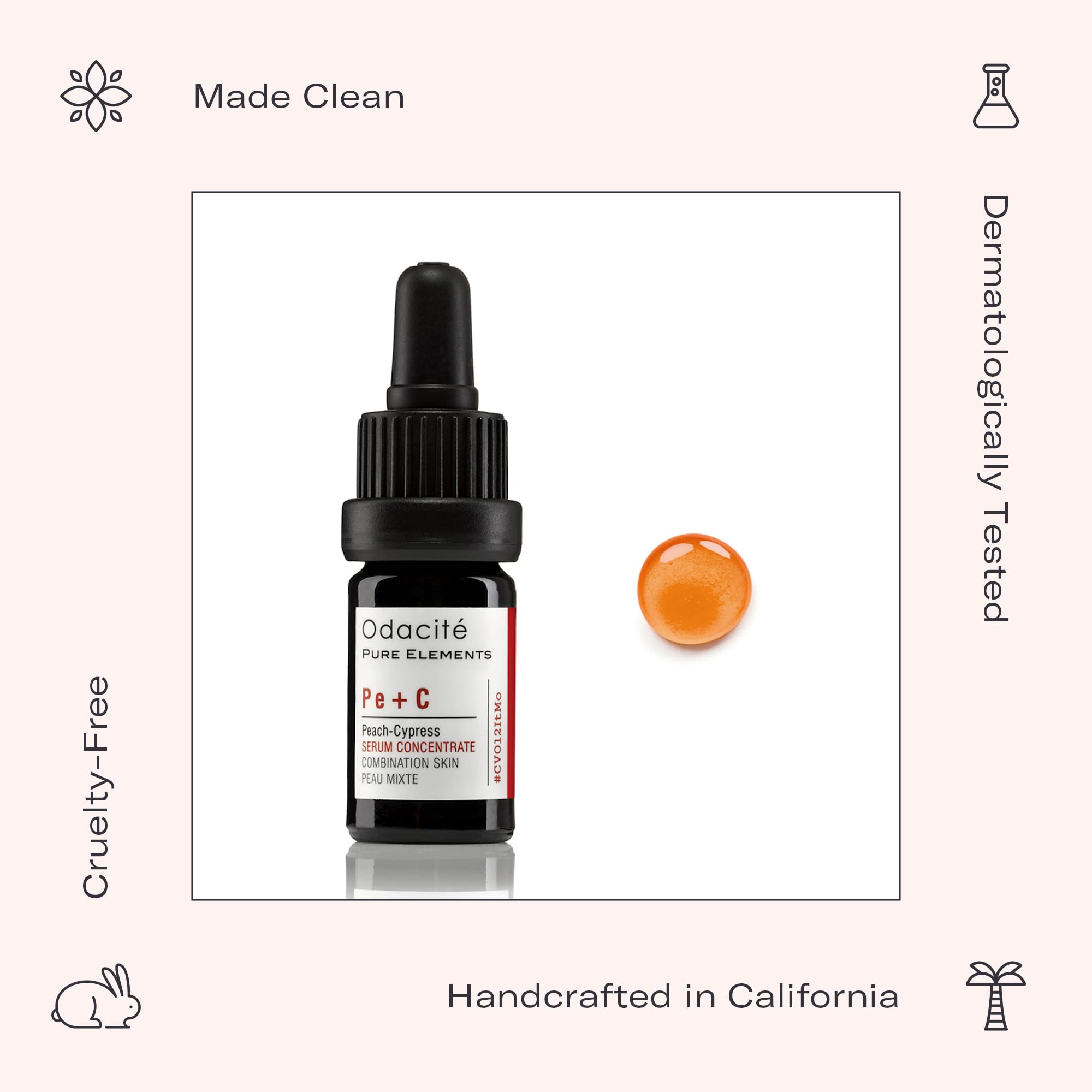 Odacité serum drops on cleansed skin for direct targeted use