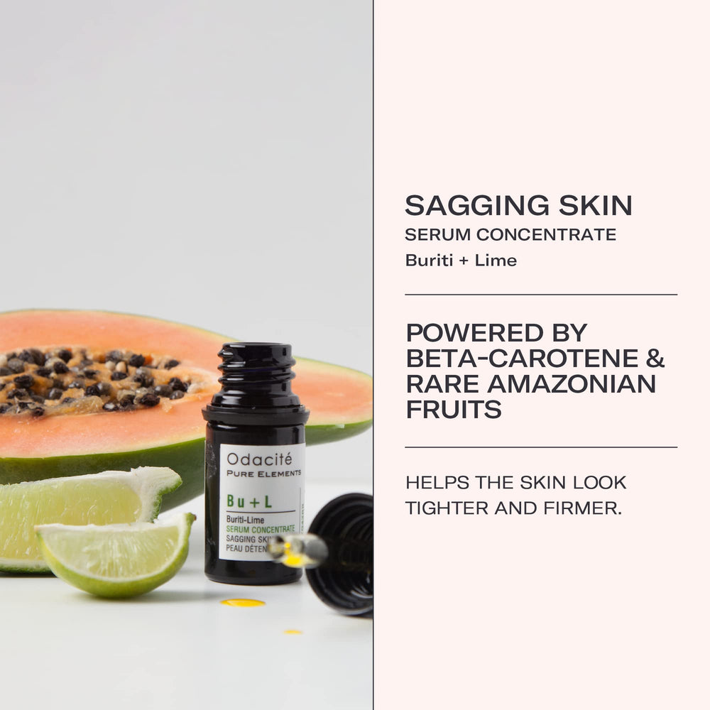 Droplets dispense from ODACITE serum for precise application.
