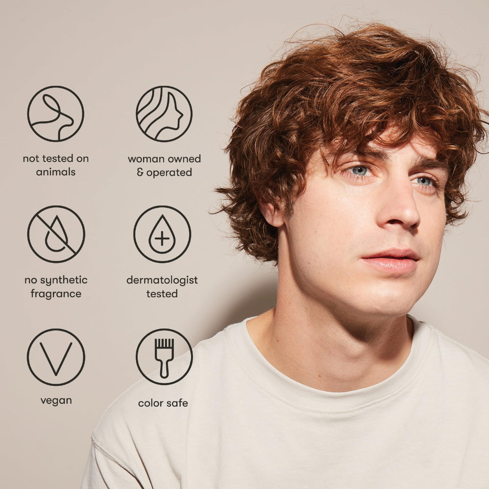 Odele Air Dry Styler scent notes with oakmoss, ylang-ylang, cucumber.