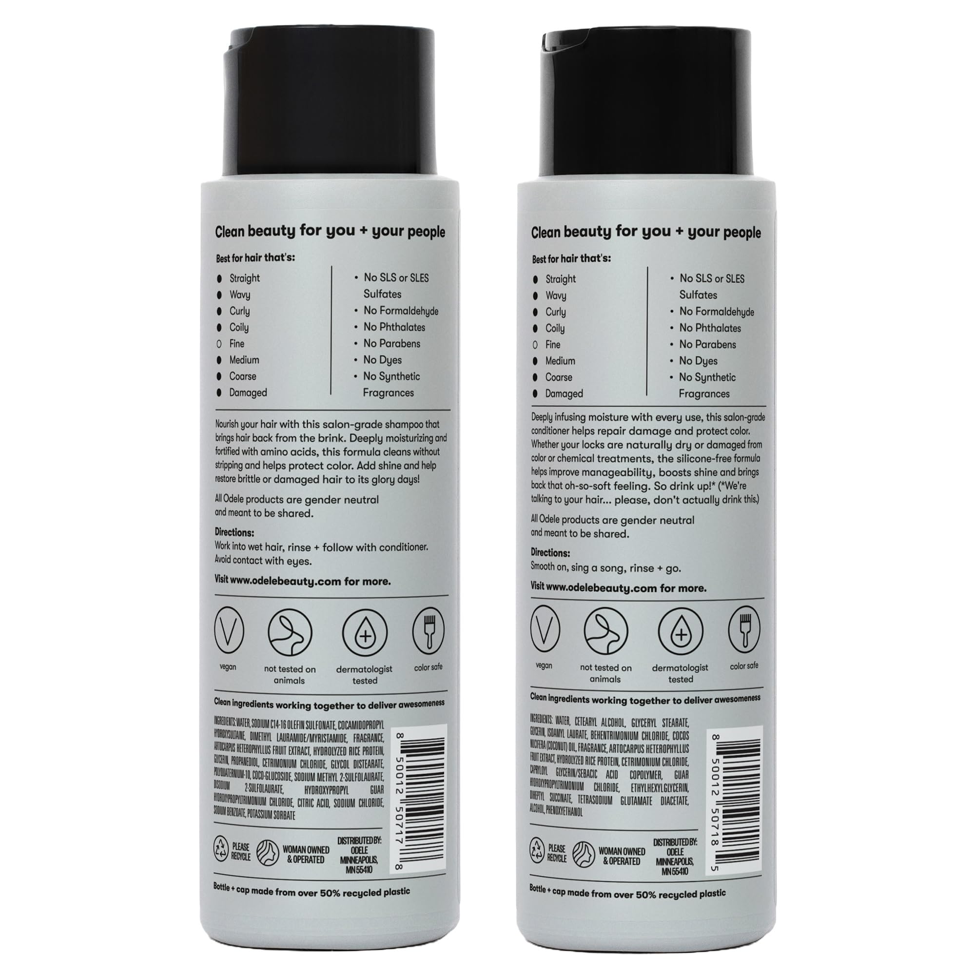 Odele brand logo with Moisture Repair line on shelf