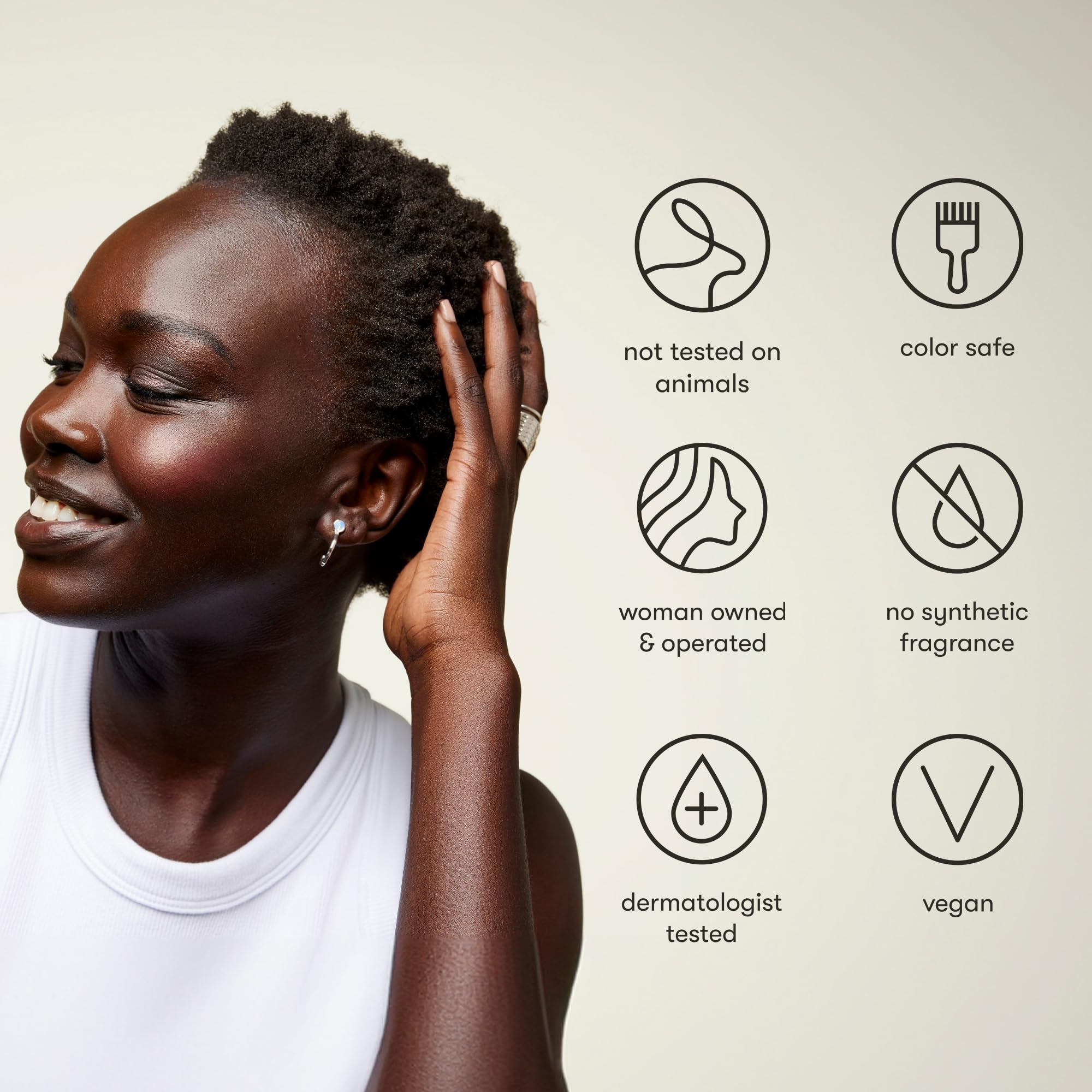 Odele Clarifying Shampoo bottle top shows secure cap