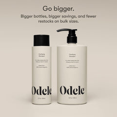 Odele brand logo with natural fragrance graphics suggesting a subtle scent