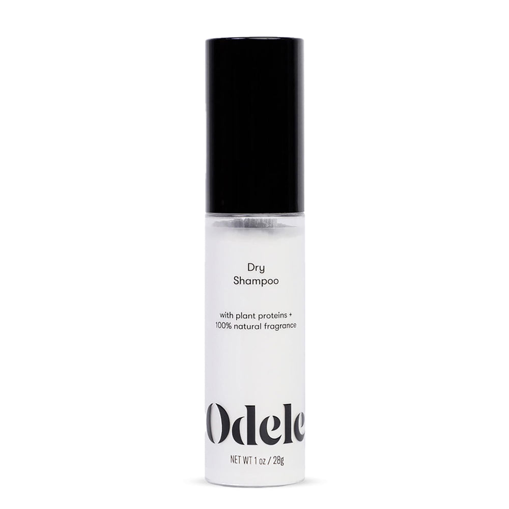 Odele Dry Shampoo at roots absorbs oil for a refreshed look