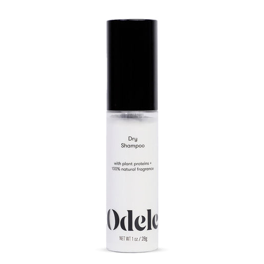 Odele Dry Shampoo at roots absorbs oil for a refreshed look