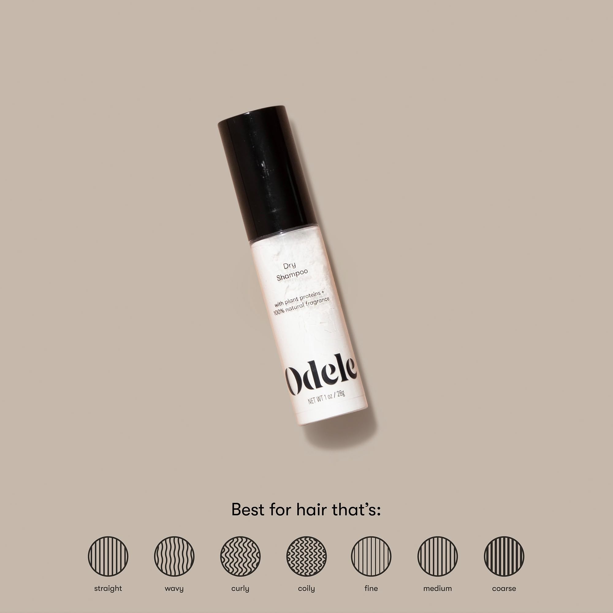 Odele Dry Shampoo translucent powder on roots blends invisibly
