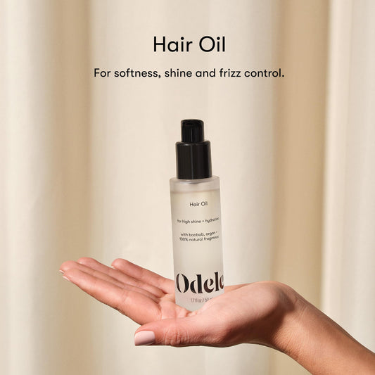 Odele Hair Oil bottle pump for easy, precise application.
