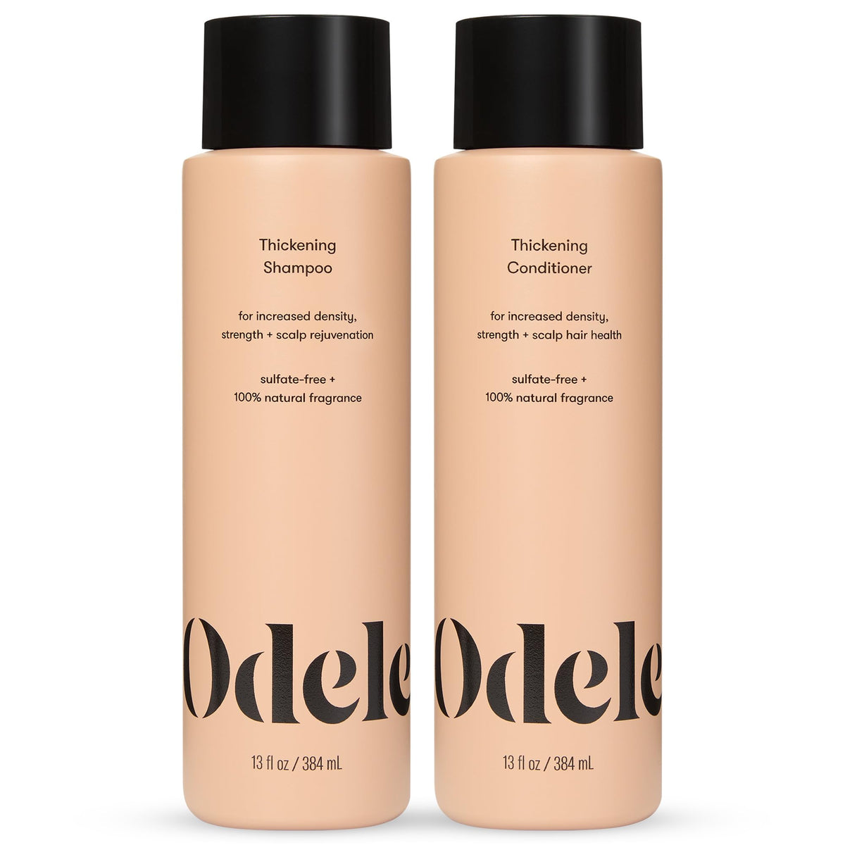 Odele Hair Thickening Shampoo bottle shows density-boosting cleansing for fine hair.