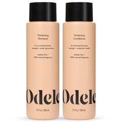 Odele Hair Thickening Shampoo bottle shows density-boosting cleansing for fine hair.