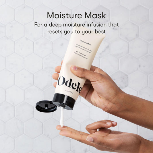 Odele Moisture Hair Mask with argan and jojoba ingredients for nourished strands