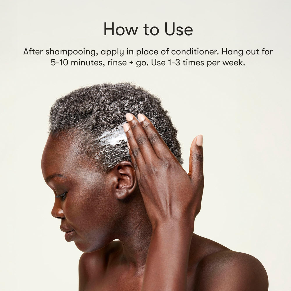 Odele Moisture Hair Mask on styled hair after use for smoother results