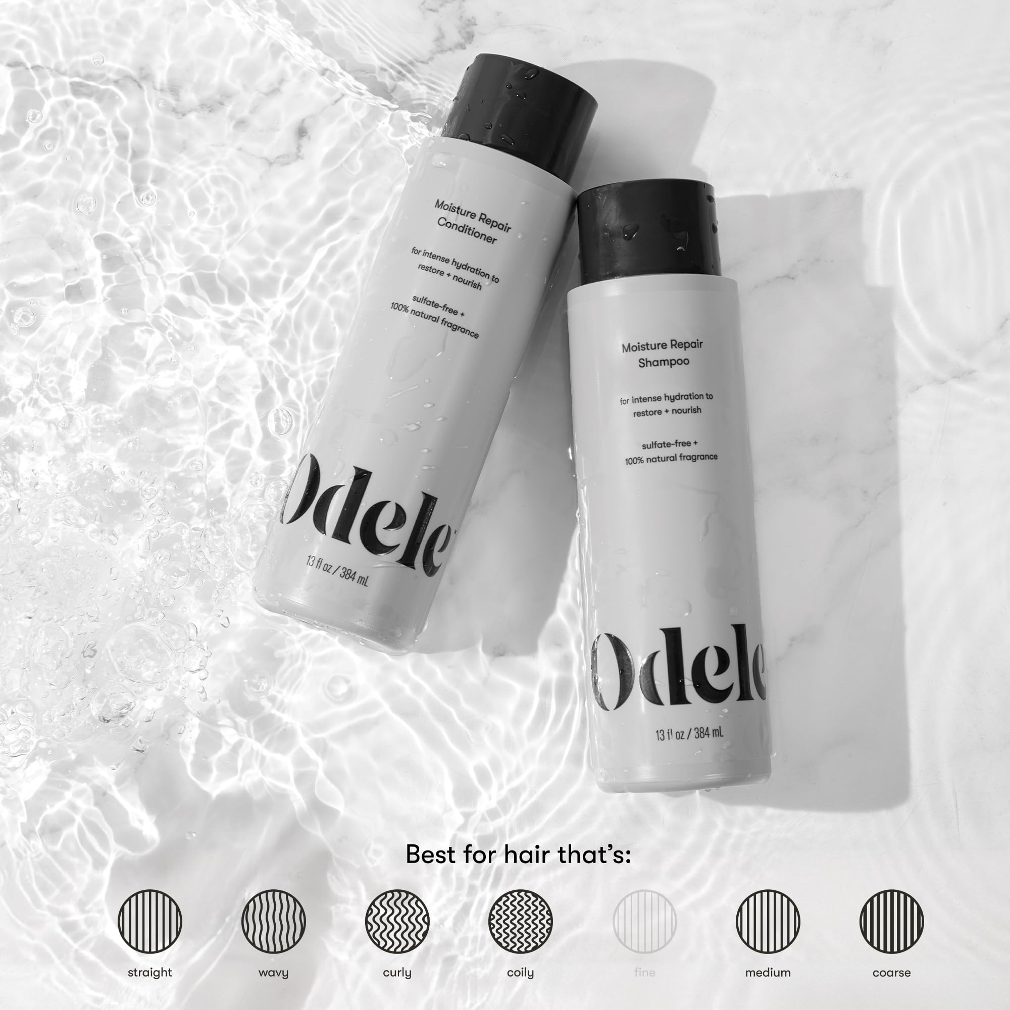 Odele shampoo lather close-up with argan and jojoba oils