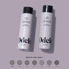 Odele Purple Conditioner bottle front provides lasting moisture for softer hair
