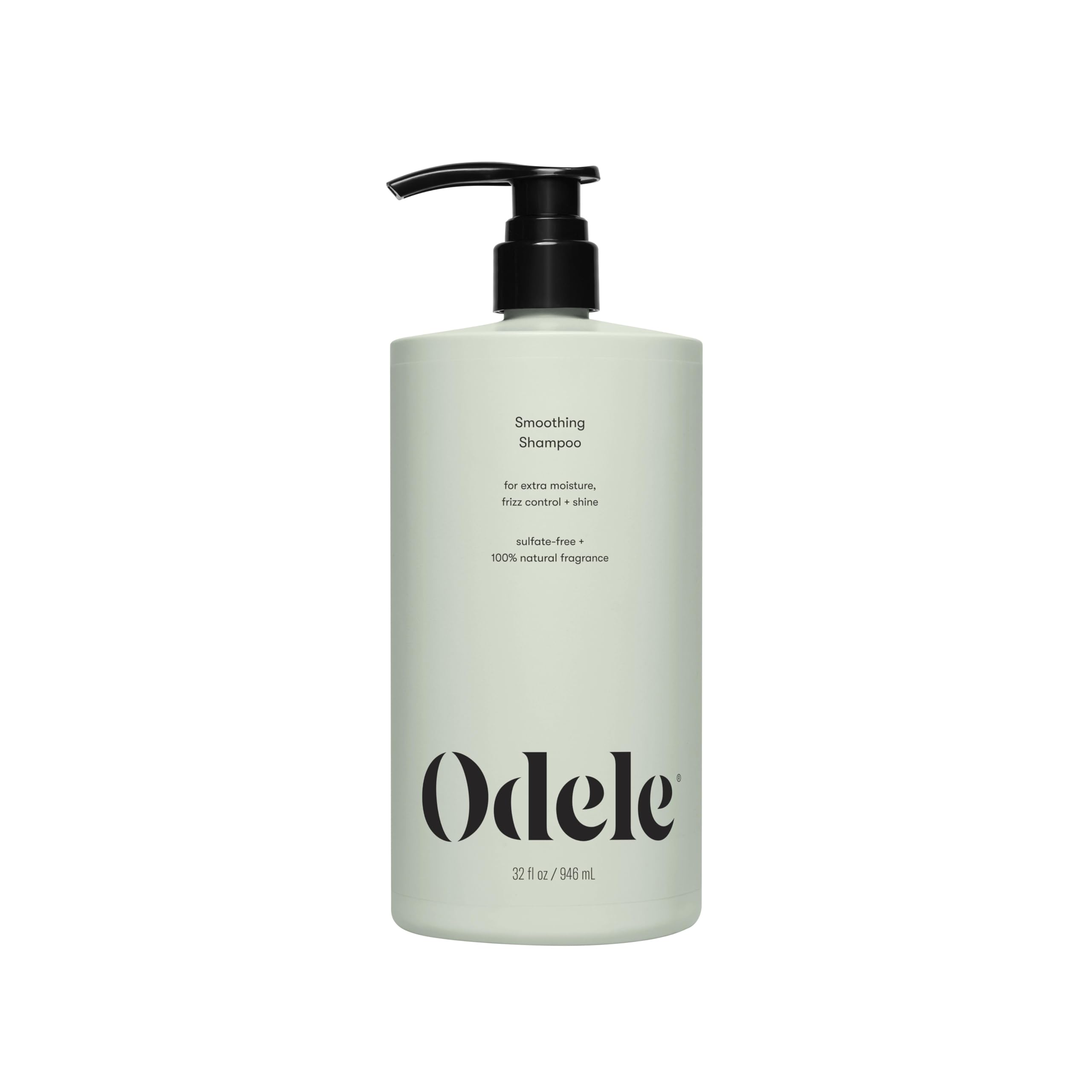 Odele Smoothing Shampoo bottle front, sulfate-free formula for extra moisture