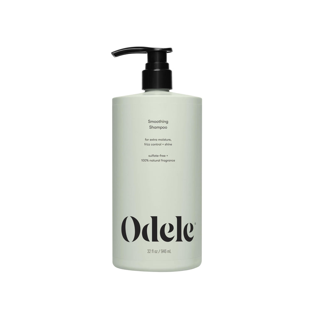Odele Smoothing Shampoo bottle front, sulfate-free formula for extra moisture