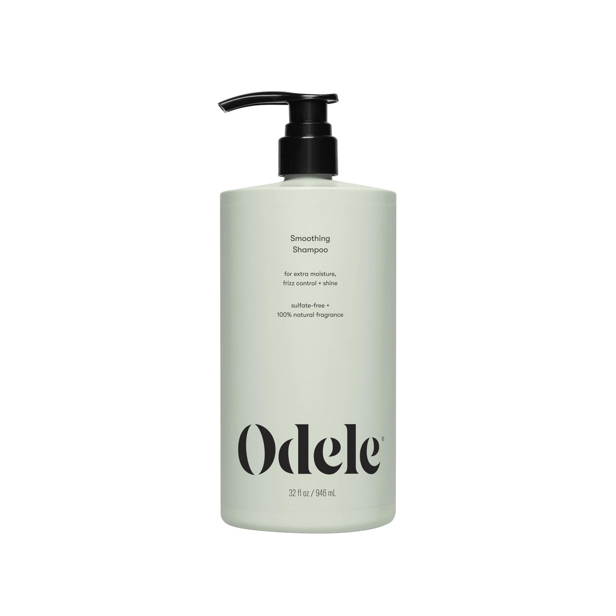 Odele Smoothing Shampoo bottle front, sulfate-free formula for extra moisture