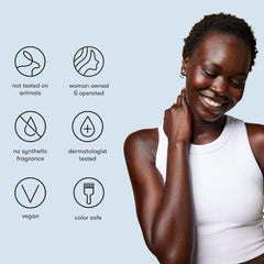 Odele sulfate-free formula label close-up