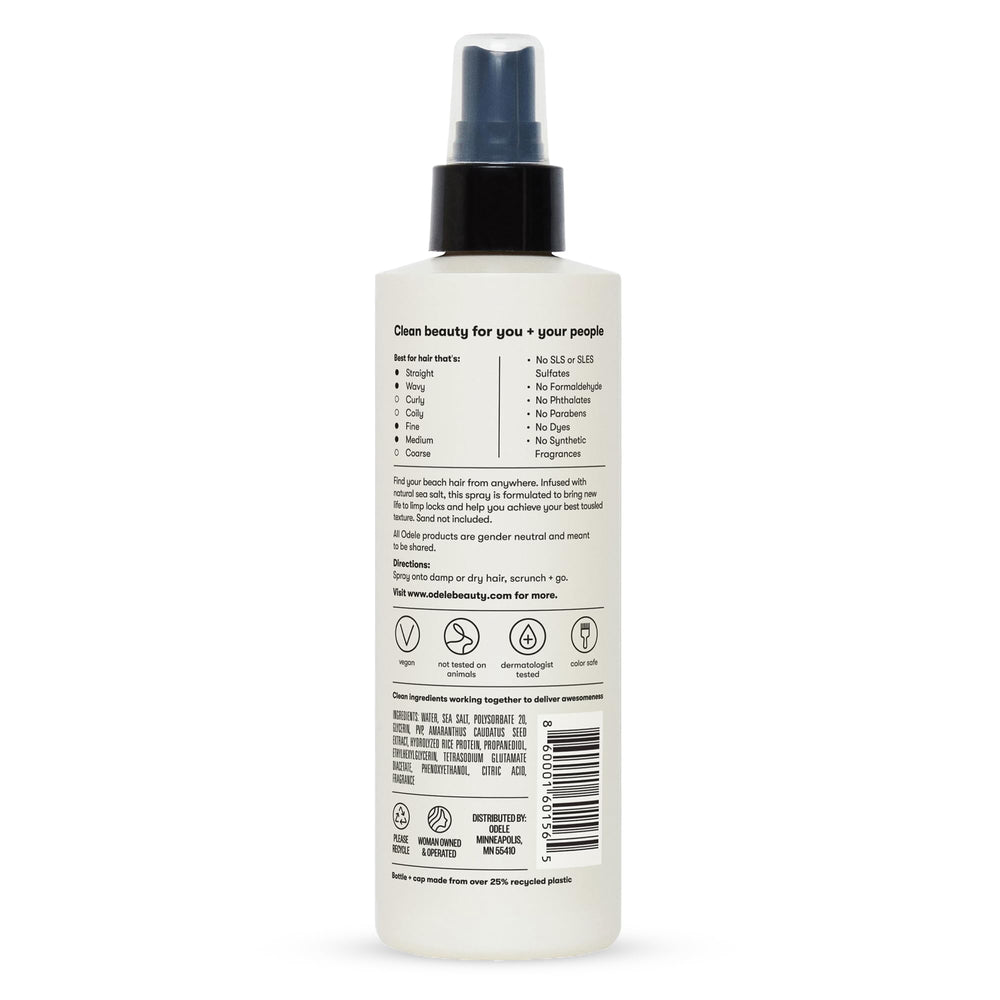 Odele Texturizing Sea Salt Spray ready for daily use.