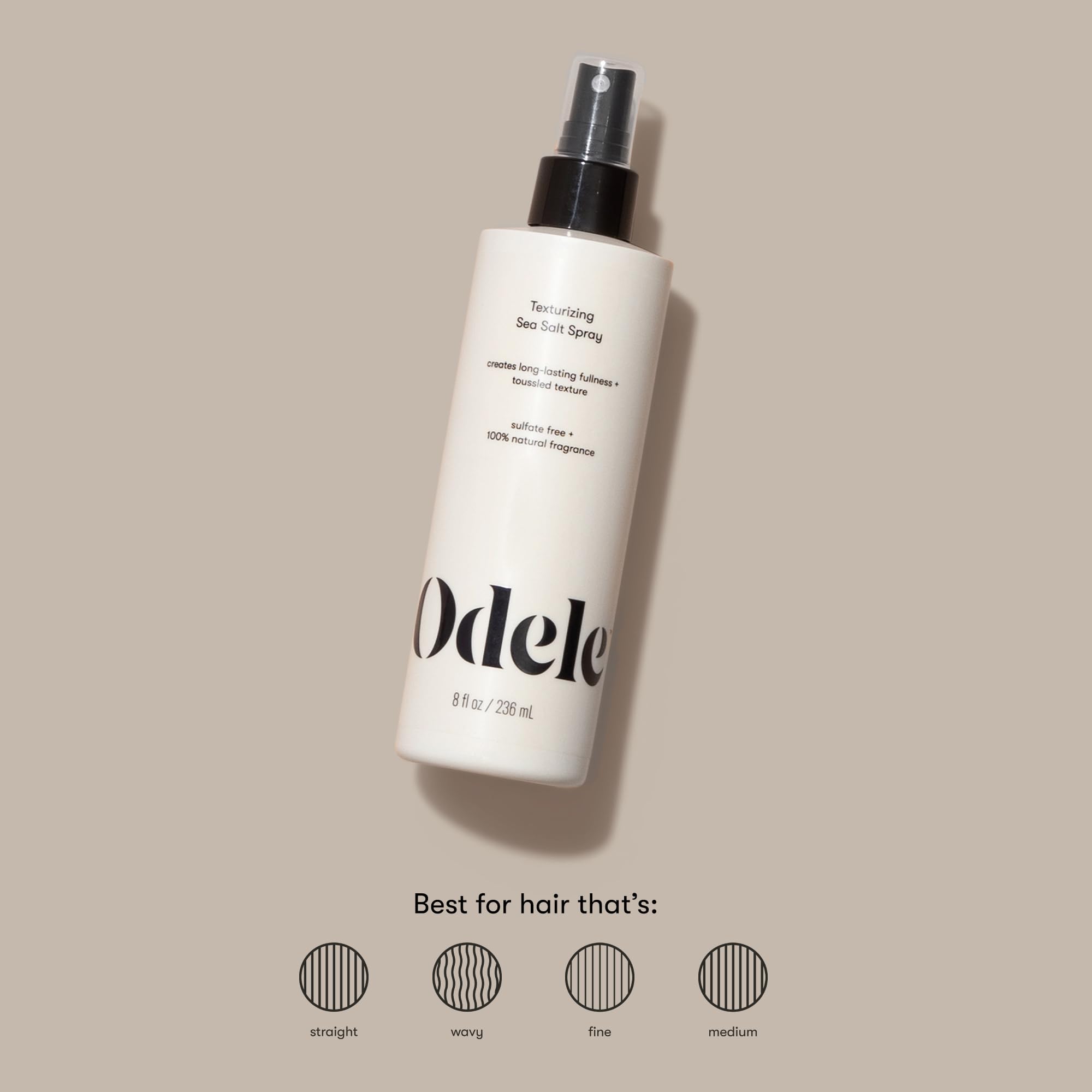 Odele Texturizing Sea Salt Spray close-up of spray nozzle for easy application.
