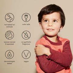 Odele fragrance-free label close-up, gentle care for sensitive skin.